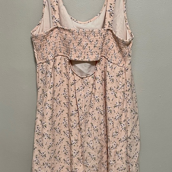 American Eagle Pink Floral Dress size large - Picture 4 of 15